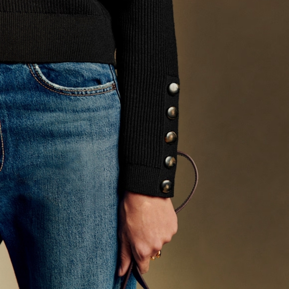 Sezane Sami Jumper - Black - Picture 2 of 5